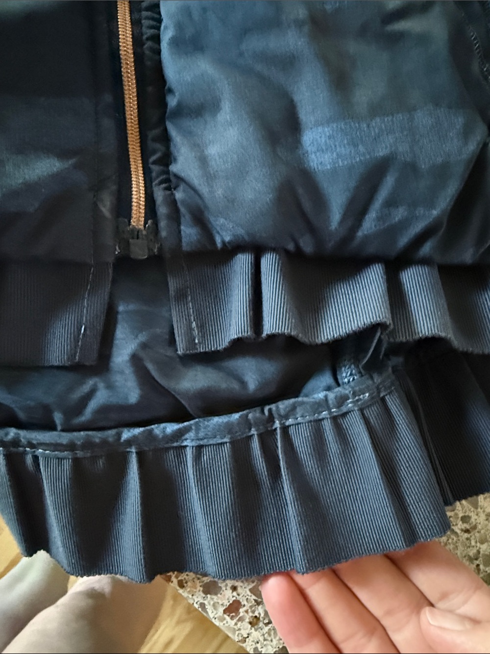 Lululemon Spring Fling Puffy Windbreaker Heathered Lotus Camo Oil Slick Blue - Picture 8 of 11